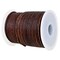 Real/Genuine Round Leather String Cord for Necklace, Bracelets, Jewellery, Braiding (2mm, Antique Brown Distressed)